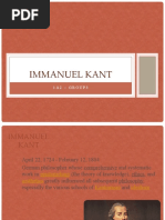 Immanuel Kant: 1A2 - Group3