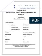 18101001-025, 043 Psychology Documentation