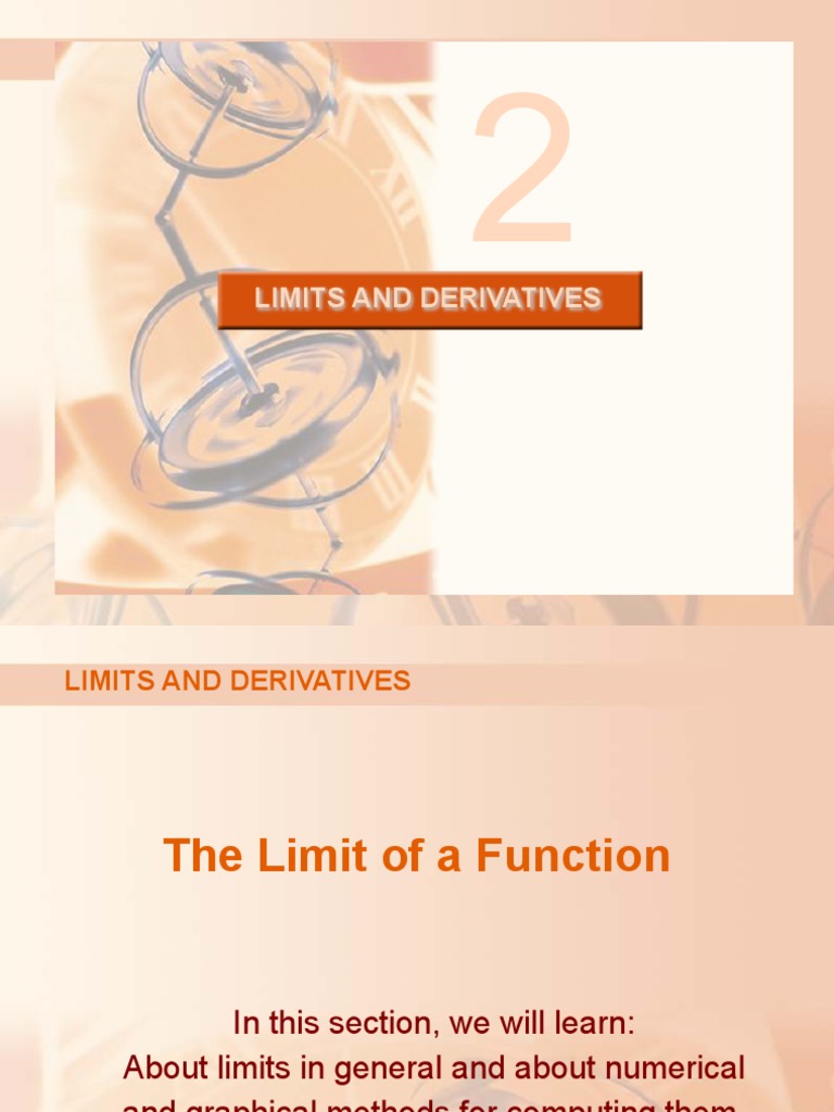 Limits And Derivatives Pdf Function Mathematics Derivative