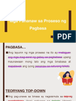 Mga Pananaw Sa Proseso NG Pagbasa