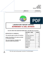 Laboratory Report Writing: Experiment 4: Cell Division