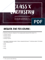 Revision Worksheet-6 CHEMISTRY