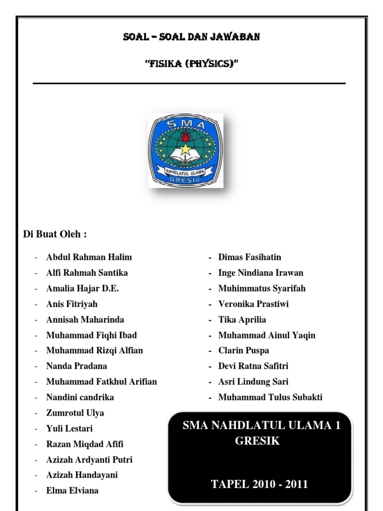 Soal Fisika Dan Jawaban Fahrenheit Calorie