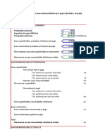 Tableau Excel Pour Le Devoir de Maison