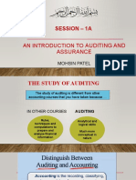 Auditing - 1a An Introduction