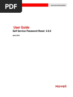 User Guide: Self Service Password Reset 2.0.0