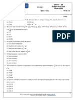 Subjective Test - Physics - XII - 10-09-2021