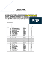 B Borooah College Admission To 1St Semester Bsc. 2021-22 1St Merit List