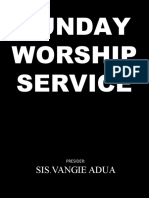 Sunday Worship Service 8-1-2021