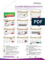 Calendario escolar 2021-2022 básica