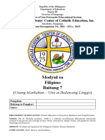 Modyul Sa Filipino 7 UNANG LINGGO REVISED