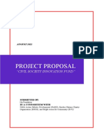 Civil Society Innovation Fund" Project Proposal Summary