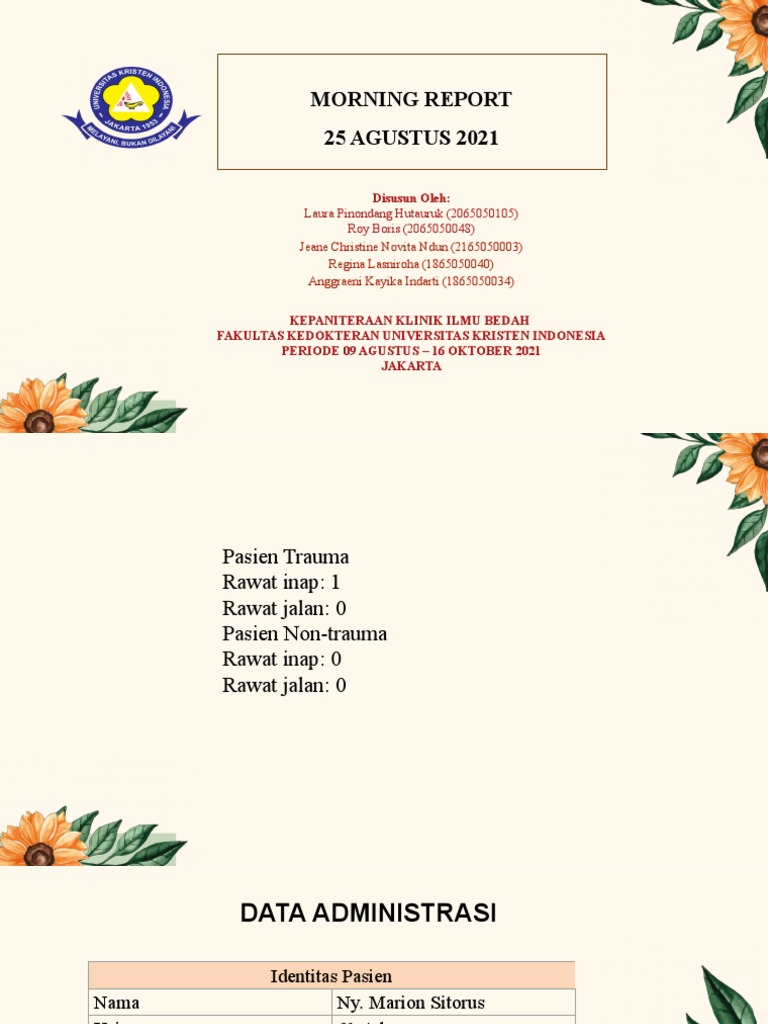 Laporan Kasus Fraktur Radius Dextra | PDF