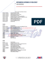 2021 MotoAmerica New Jersey Fan Schedule