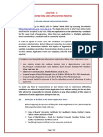 Chapter - 4 Registration and Application Process: 4.1 Instructions For Filling Online Application Form