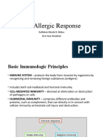 The Allergic Response: Kathleen Nicole B. Bidua First Year Resident