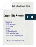 Physical Chemistry Chapter 1 Properties of Gases