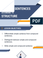 September 8 - Kinds of Sentences According To Structure