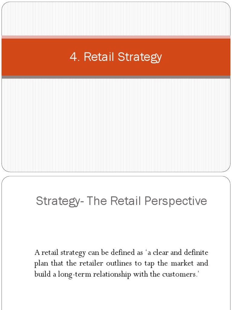 Retail Strategy Development Guide | PDF | Strategic Management | Retail