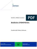 Bahasa Indonesia 1 Karakteristik Bahasa Indonesia