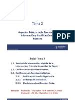 Tema 2: Aspectos Básicos de La Teoría de La Información y Codificación de Fuentes