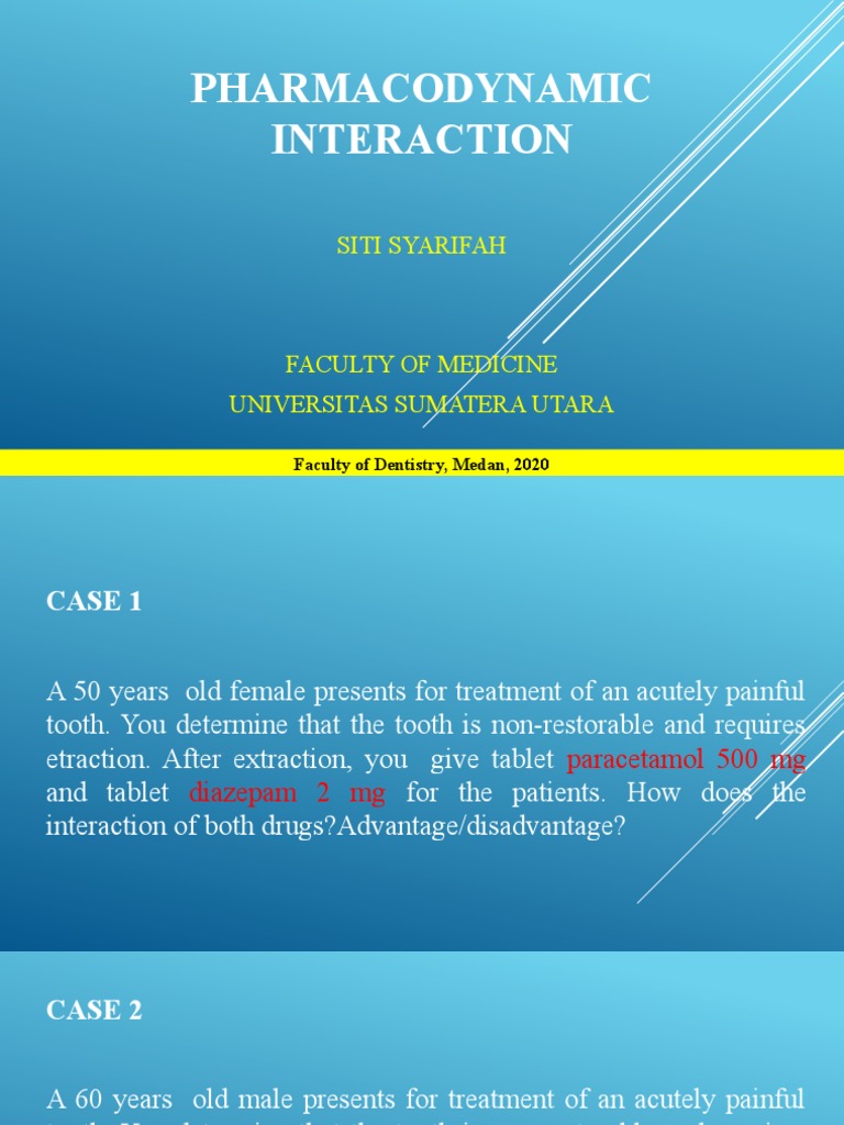 Pharmacodynamic Interaction | PDF | Receptor Antagonist | Chemotherapy