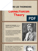 Edward Lee Thorndike: Connectionism Theory