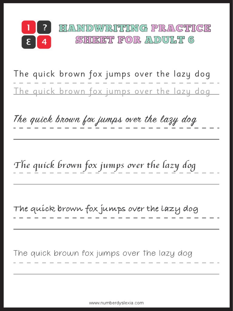 Handwriting Sheet2 | PDF