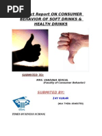 Download project report on consumer behaviour of soft drinks  health drinks by Jay Kumar SN52478307 doc pdf