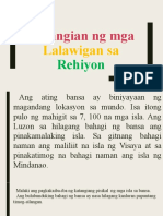 Katangian NG Mga Lalawigan Sa Rehiyon AP ARALIN 4