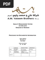 AMY-QMP-01 Procedure For Documented Information
