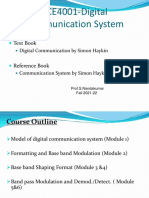 ECE4001 Digital Communication Systems Course Outline