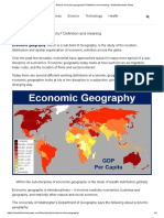 What Is Economic Geography - Definition and Meaning - Market Business News