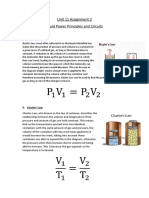 Unit 11 Assignment 2 Fluid Power Principles and Circuits: A. Boyles Law