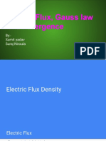 Electric Flux Gauss Law Divergence 