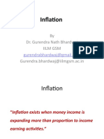 Inflation: by Dr. Gurendra Nath Bhardwaj Iilm GSM Gurendra - Bhardwaj@iilmgsm - Ac.in