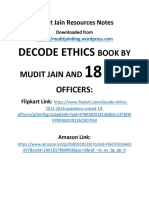 Decode Ethics: Book by Mudit Jain and Other Officers