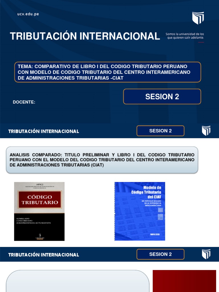 Sesion 2 Tributacion Internacional 2021 Pdf