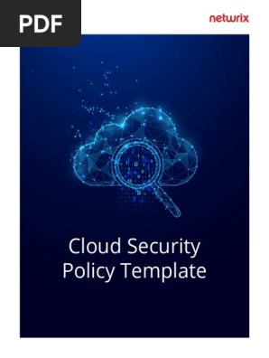 Cloud Security Policy Template