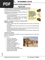 Current Affairs Compilation February 2021: 1. Medical Termination of Pregnancy (MTP) Amendment Bill, 2020