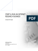 Run and Research Internet Business