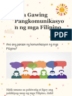 Mga Gawing Pangkomunikasyon NG Mga Filipino