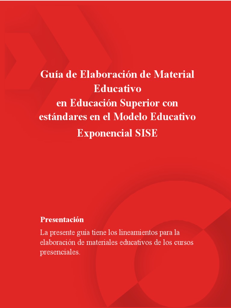 Guía de Material Educativo SISE | PDF | Estilo apa | Cognición
