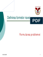 Definirea Formelor Navei: Formularea Problemei