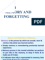 Unit 4 Memory and Forgetting