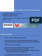 The Effect of NUMA Tunings On CPU Performance: Hollowec@bnl - Gov