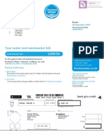 Your Water and Wastewater Bill.: 30 September 2018