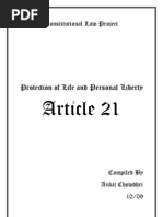 Article 21 of the Constitution of India 