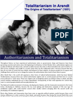 Criticism of Totalitarianism in Arendt