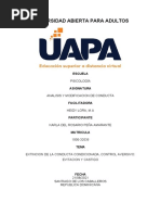 UNIDAD 6 Y 7 ANALISIS Y MODIFICACION DE CONDUCTA